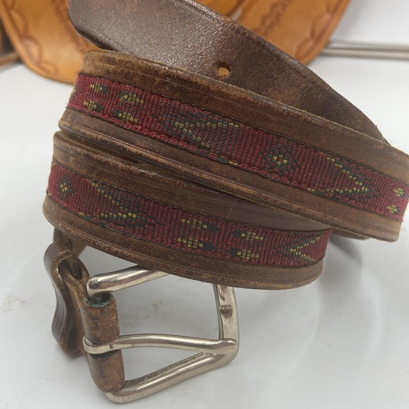 Vintage Leather Buffalo Nickle Belt - Picture 4 of 9